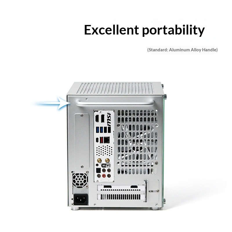 11L Aluminum Portable ITX PC C - Portable Aluminum Itx Case Carry Handle 评论和价格