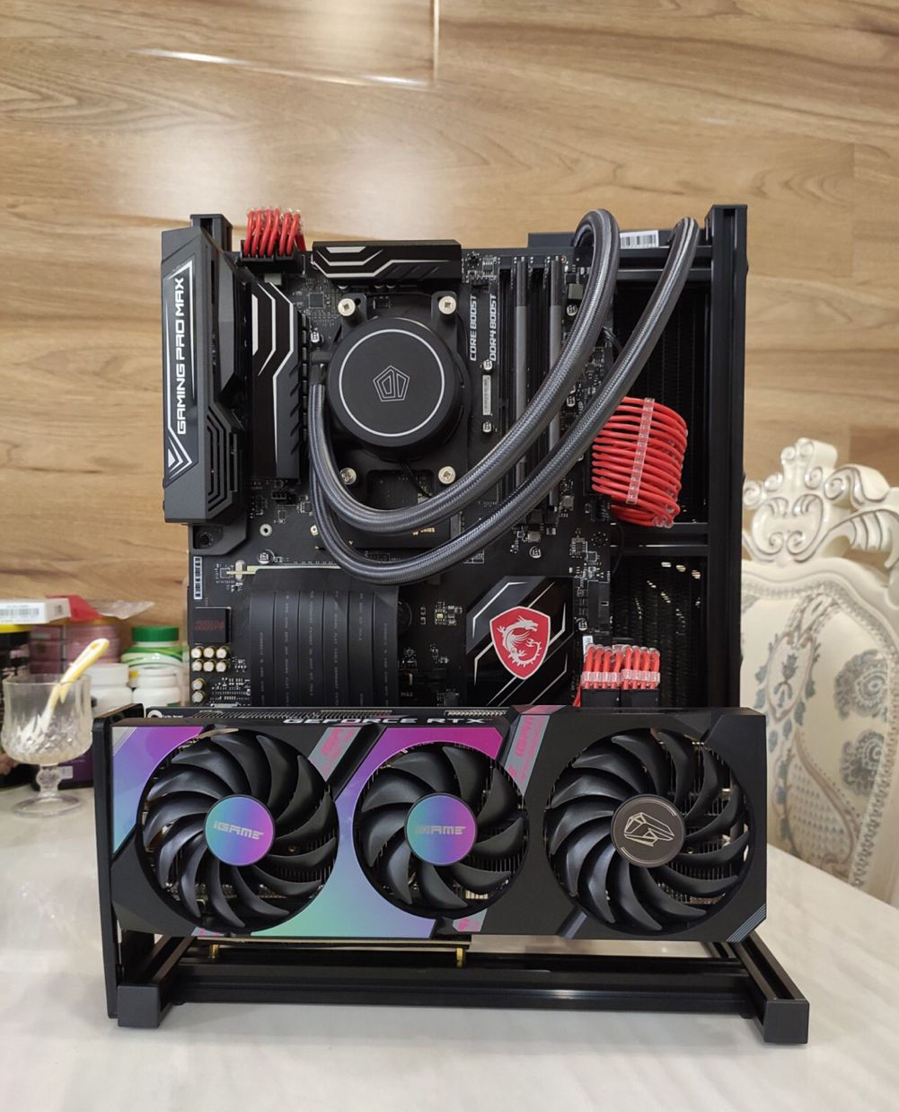 ATX EATX PC Test Bench Handle  - Aluminum Open Frame Test Bench Water Cooling 评论和价格